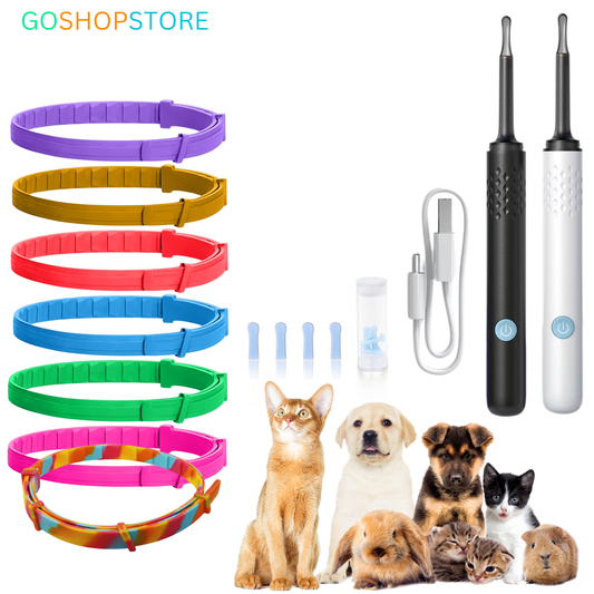 EarEuphoria™ Smart Visual Ear cleaner & GoShopStore™ Anti-Flea & Tick Collars