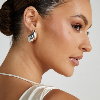 Chunky Dome Drop Earrings