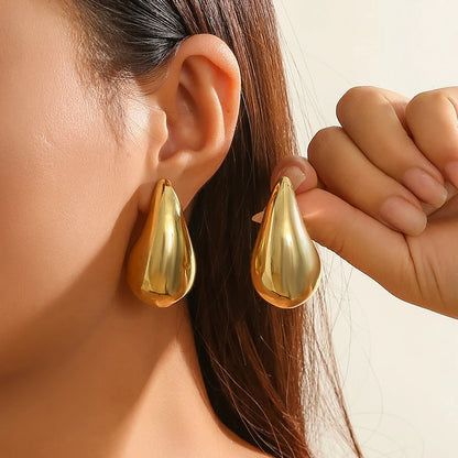 Chunky Dome Drop Earrings