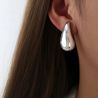 Chunky Dome Drop Earrings